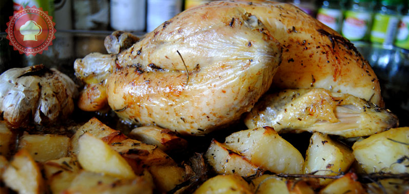 Poulet Aux Herbes Et Pommes De Terre