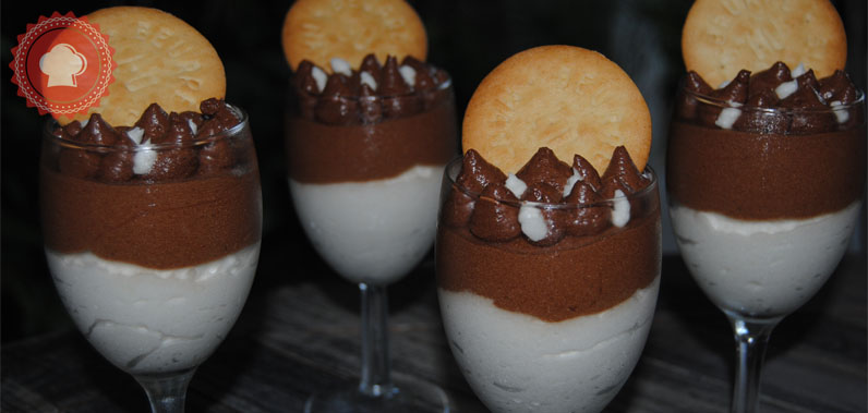 Mousse noix de coco et chocolat